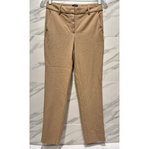 J Crew Ruby Crop Pant Khaki Tan Womens Size 0 Classic Fit Business Casual